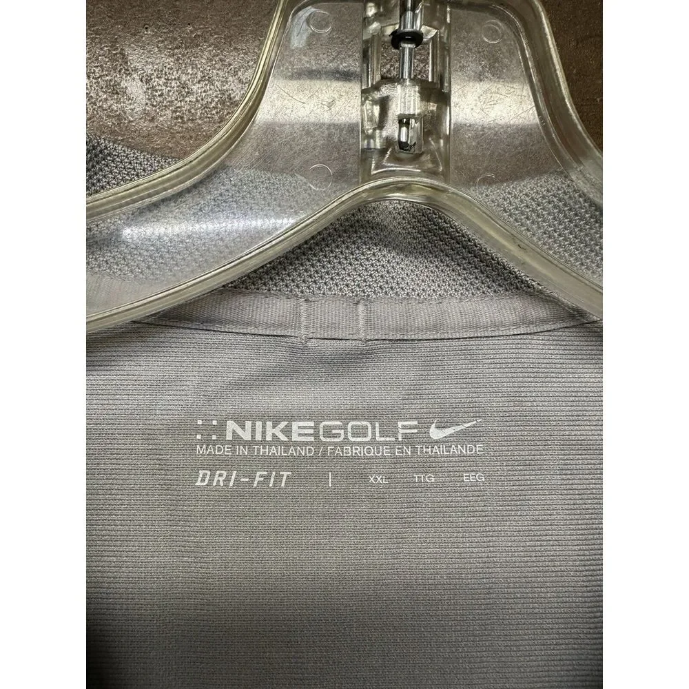 Florida Gators NCAA Football Nike Polo Shirt Mens 2XL‎ Gray Dri Fit Performance